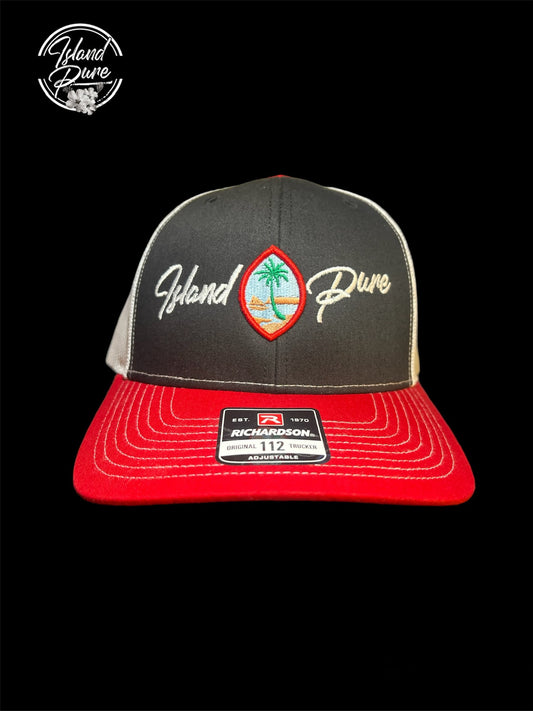 Black & Red Snapback Trucker